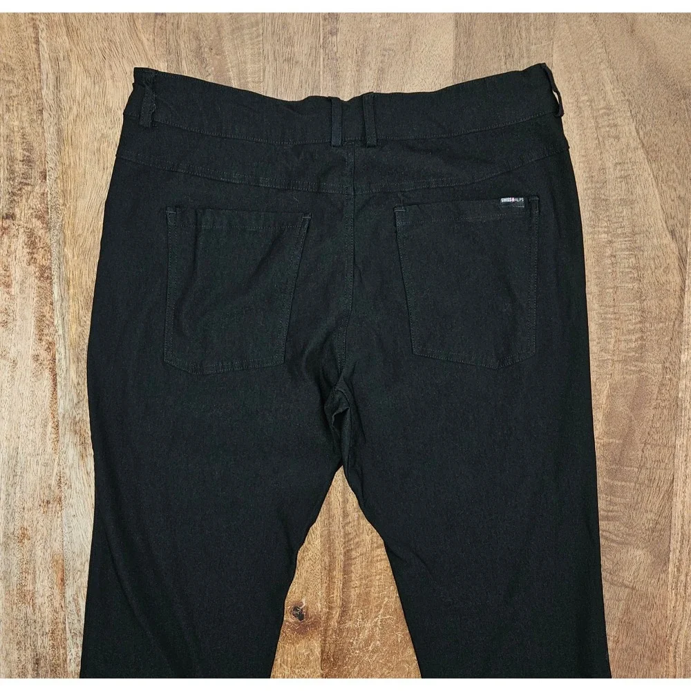 Swiss Alps Casual Pants Men's 34x32 Black Comfort Stretch Performance